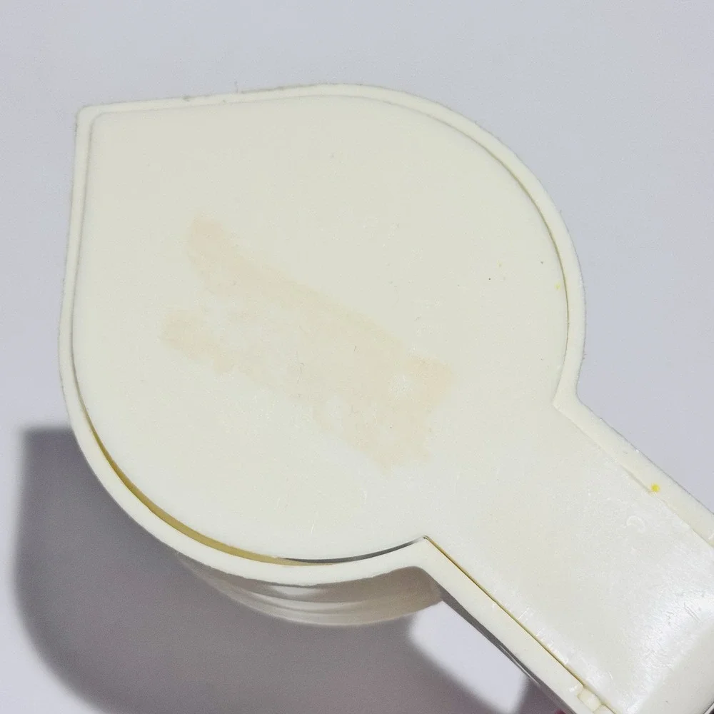 Vintage Anchor Hocking Tall Syrup Dispenser‎ Retro White Stars Lid Discoloration